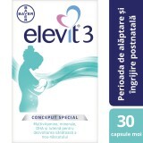 Elevit 3, Multivitamine pentru perioada postnatala si de alaptare, 30 capsule, Bayer