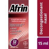 Afrin 0,5mg/ml No Drip spray nazal cu pompă dozatoare - Tratament rapid al congestiei nazale - 15ml
