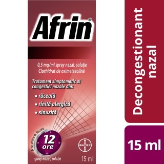 Afrin aerosol nazal spray, 15 ml, Bayer