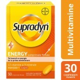 Supradyn Energy, Multivitamine si Coenzima Q10, 30 comprimate filmate, Bayer