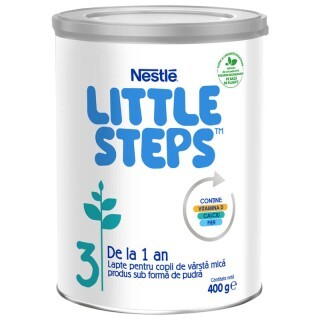 Lapte pentru copii cu varsta mica Little Steps 3, +1 an, Nestle 400 g