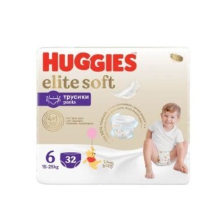 Scutece Elite Soft Pants Nr. 6, 15-25 kg, 32 bucati, Huggies