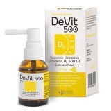 DeVit 500 Suspensie uleioasă cu Vitamina D3 500 U.I. SPRAY, 20 ml, Pharma Brands