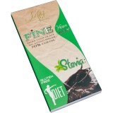 Ciocolata neagra dietetica indulcita cu Stevie, 70% cacao, 80 g, Milete