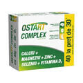 Ostart Complex Ca + Mg + Zn + Se + D3, 40 comprimate filmate, Fiterman Pharma