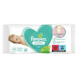 Servetele umede Sensitive, 52 bucăți, Pampers