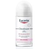 Eucerin Deodorant roll-on fara aluminiu cu protectie 24h, 50 ml