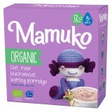 Porridge din ovaz hrisca si orz Bio fara zahar pentru copii, +6 luni, 200 g, Mamuko