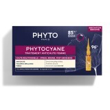 Tratament pentru caderea progresiva a parului pentru femei Phytocyane, 12 x 5 ml, Phyto