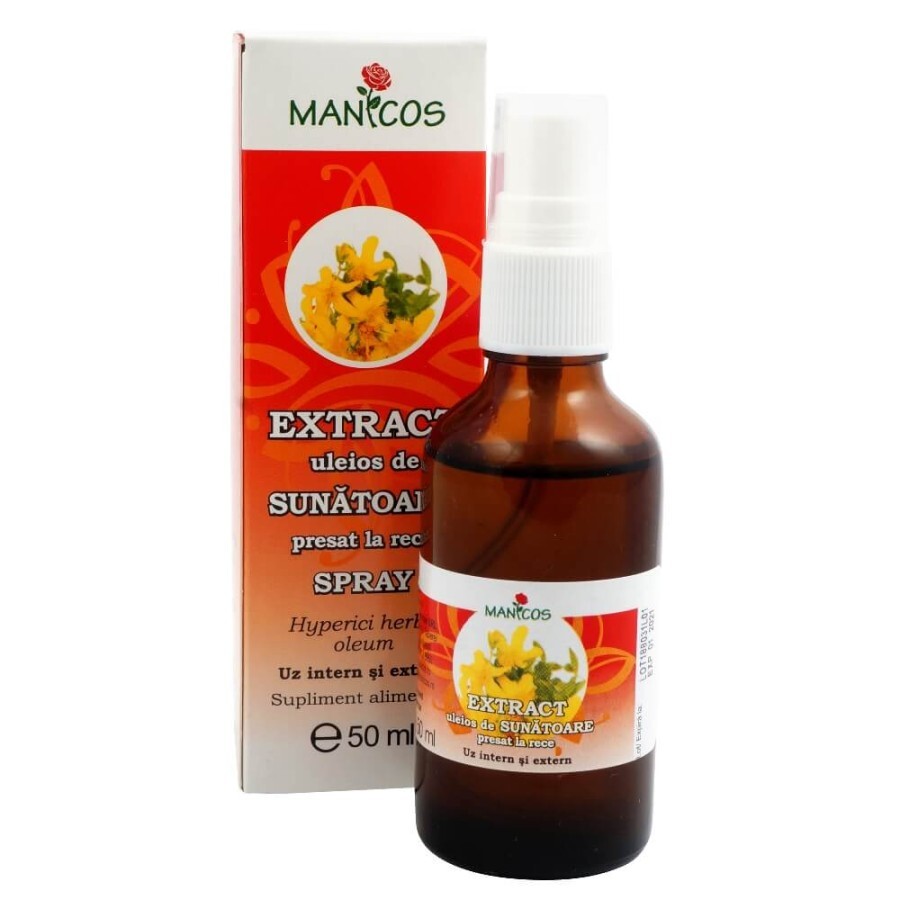 Extract uleios de sunatoare Spray, 50 ml, Manicos