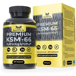 Ashwagandha KSM-66 Premium, 180 capsule, Boost4Life
