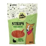 Recompense cu iepure pentru caini Strips Rabbit, 500 g, Mr. Bandit