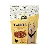 Recompense cu pui pentru caini Twister Chicken, 500 g, Mr. Bandit