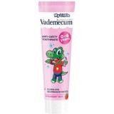 Pasta de dinti cu aromoa de capsuni pentru copii, 0 - 6 ani, 50 ml, Vademecum