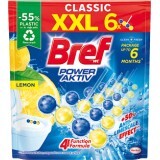 Bref Odorizant wc power activ lemon, 6 buc