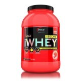 Pudra proteica cu aroma de capsuni iWhey isolate, 900 g, Genius Nutrition