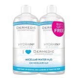 Dermedic Hydrain3 Pachet Apa micelara H2O DuoPack  Hialuro, 2x500 ml