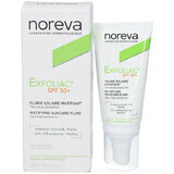 Noreva Exfoliac Fluid matifiant protector SPF 50+, 40 ml