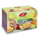 Ceai rece cu fructul pasiunii si mandarine, 12 plicuri, Fares