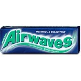 Airwaves Gumă de mestecat mentol și eucalipt, 1 buc
