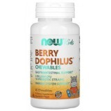 Berry Dophilus 2 miliarde CFU x 60 cpr masticabile, Now Foods 