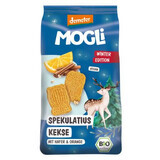 Biscuiti Eco Speculoos cu portocala si scortisoara, 125 g, Mogli