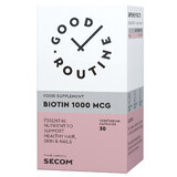 Biotin 1000 mcg Good Routine, 30 capsule vegetale, Secom