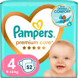 Pampers Premium Care Scutece pentru copii Premium Care numărul 4, 9-14kg, 52 buc