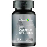 Caffeine + Taurine, 680mg, 60cps, Adams Vision
