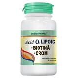Acid Alfa Lipoic cu Biotină și Crom, 30 capsule, Cosmopharm