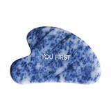 Piatra naturala Gua Sha pentru masaj facial din Blue Spot Jasper, 1 bucata, You First