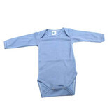 Body din bumbac cu maneca lunga Rib, 3-6 luni, Bleu, Baltic Bebe