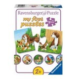 Puzzle familii de animale, +2 ani, 9x2 piese, Ravensburger