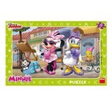 Puzzle Minnie si Daisy la plimbare, 15 piese, Dino Toys