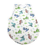 Sac de dormit din bumbac, Dragon, 3-6 luni, Baltic Bebe