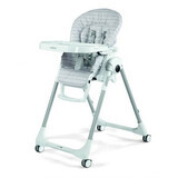 Scaun de masa 2 in 1 Prima Pappa Zero Follow Me, Linear Grey, Peg Perego