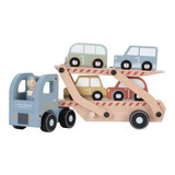 FSC wooden truck with platform and driver, +18 months, Little Dutch