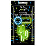 Mascarilla exfoliante matificante Cactus Neon Glow in Green, 10 ml, Selfie Project