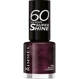 Lac de unghii 60 Seconds Shine 345 Black Cherries, 8 ml, Rimmel London