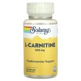 L-Carnitine 500mg Solaray, 30 capsule vegetale, Secom