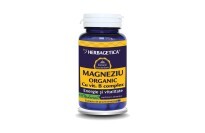 Magneziu Organic cu Vitamina B complex, 60 capsule, Herbagetica