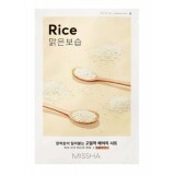 Masca cu extract de orez pentru ten radiant Airy Fit, 19 g, Missha