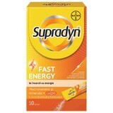 Supradyn Fast Energy cu coenzima Q10, 10 plicuri, Bayer