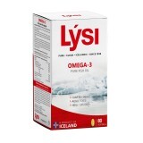 Omega 3 cu ulei pur de pește, 80 capsule, Lysi
