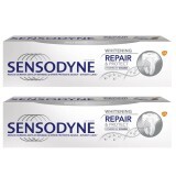 Pachet Pastă de dinți Whitening Repair & Protect Sensodyne, 75 ml + 75 ml, Gsk