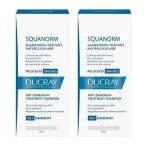 Pachet Sampon tratament anti-matreata grasa Squanorm, 200 ml + 200 ml, Ducray