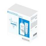 Pachet Soluție micelară hidratantă Hydrabio H2O, 250 ml + Gel cremă pentru piele sensibilă normală sau mixtă Hydrabio, 40 ml, Bioderma