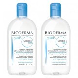 Pachet Soluție micelară hidratanta Hydrabio H2O, 500 ml + 500 ml, Bioderma
