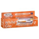 Pasta de dinti White Glo Curcumina si Turmeric + Periuta de dinti, 150g, Barros Laboratories