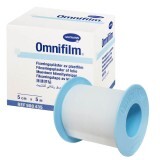 Plasture hipoalergen pe suport de folie transparentă poroasă  Omnifilm (900435), 5cmx5m, Hartmann